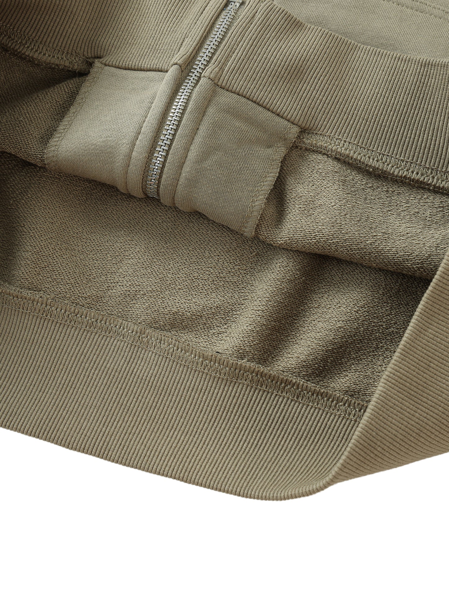 Classic Drop-Shoulder Zip Up Hoodie