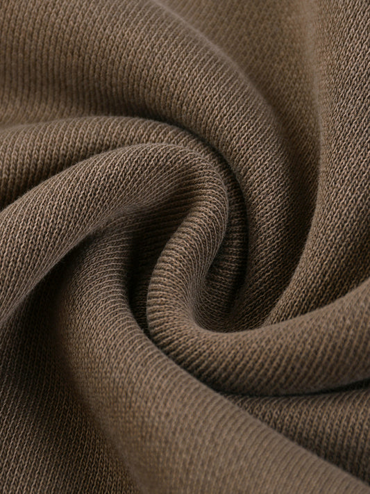 Classic Snow Washed Tape Raw Edge Hoodie