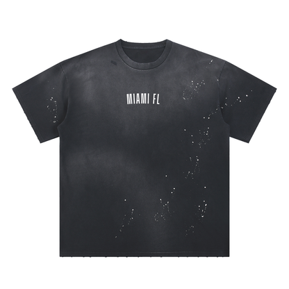 Classic Sunfade Paint Splatter T-Shirt