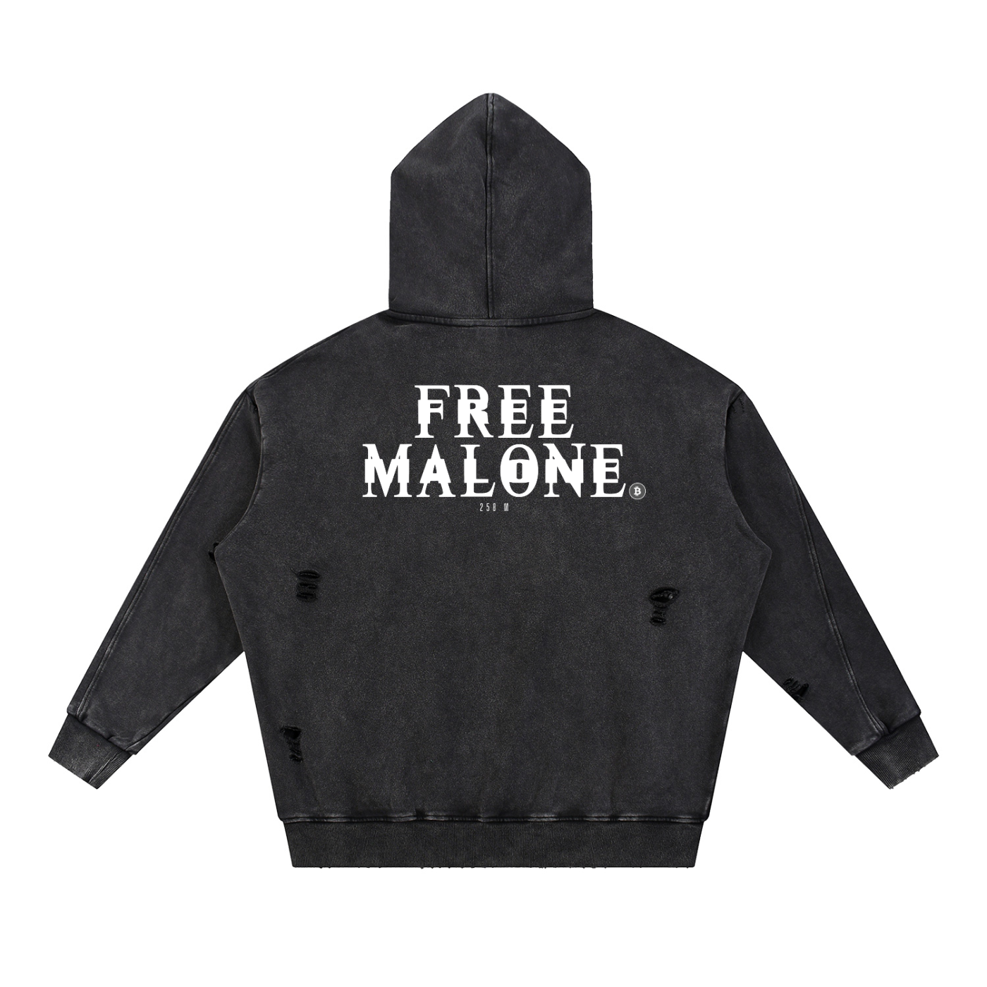 250M FREE MALONE cotton designer hoodie