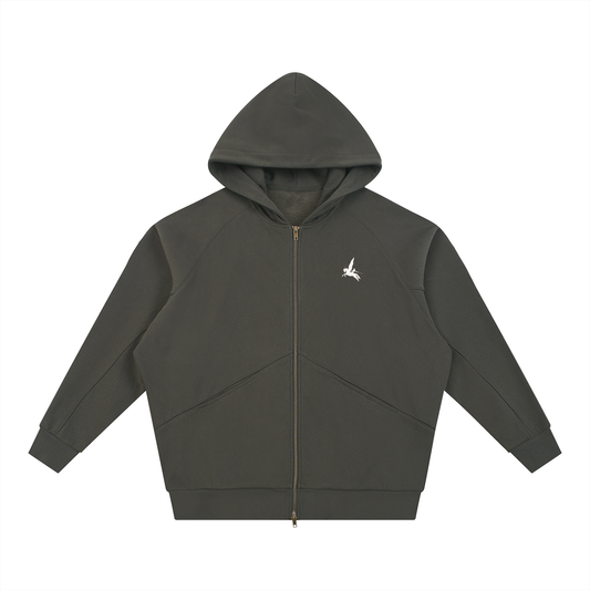 Classic Zip-Through Fleece Hoodie