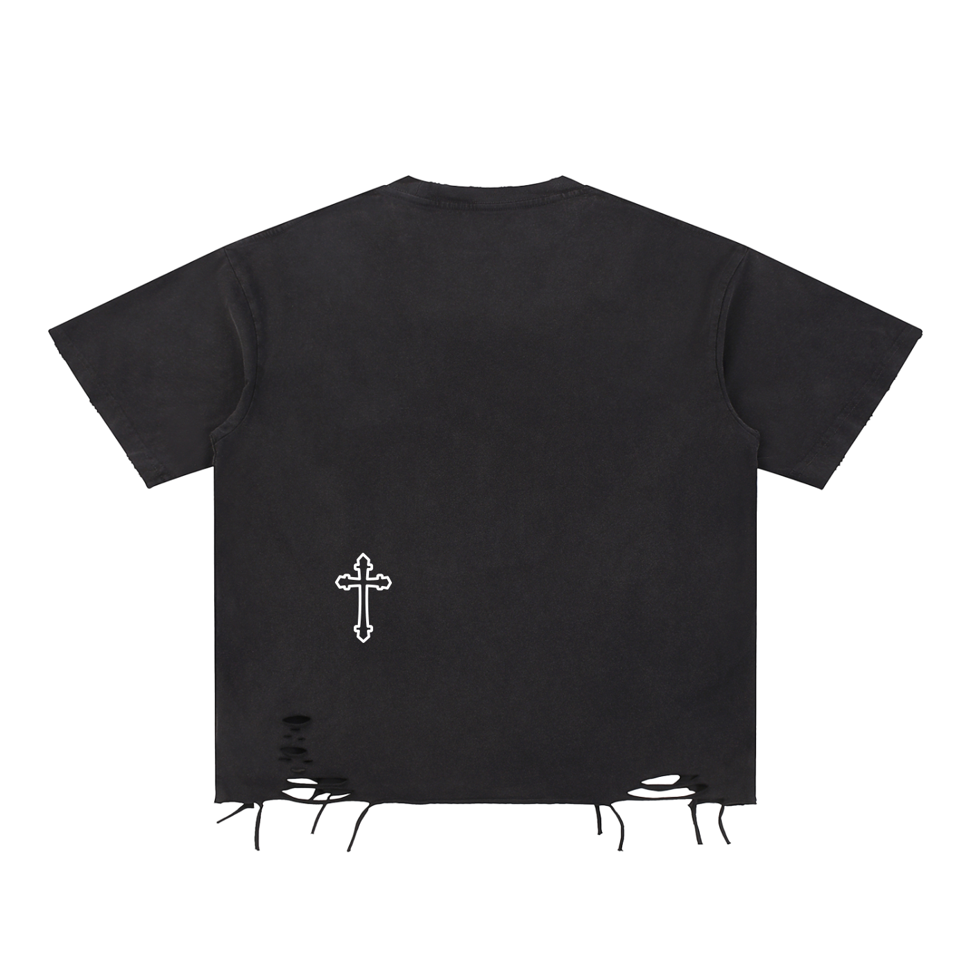 Classic Snow Washed Raw-Hem T-Shirt