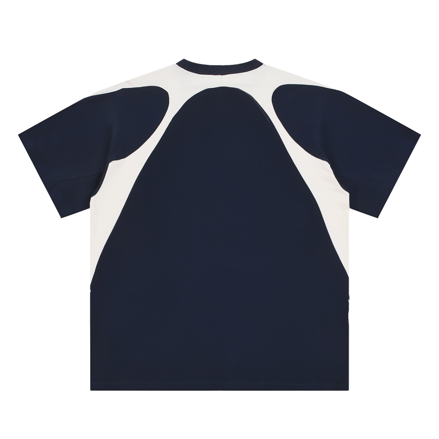 Classic Contrast Panel Cotton T-Shirt