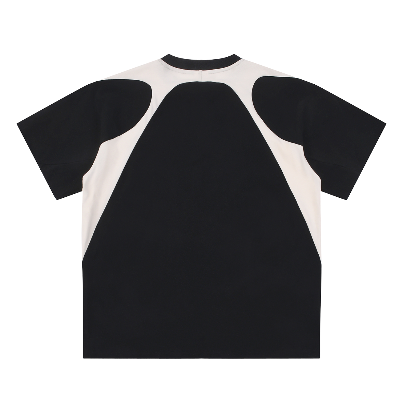 Classic Contrast Panel Cotton T-Shirt