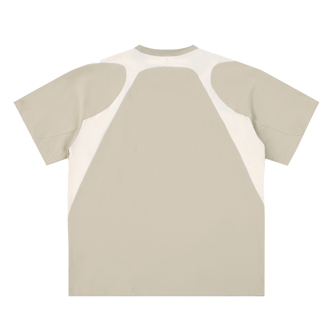 Classic Contrast Panel Cotton T-Shirt