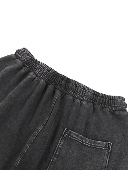 Snow Washed Straight Leg Pants