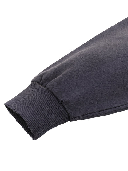 "all black fits." Cotton Sunfade Boxy Hoodie