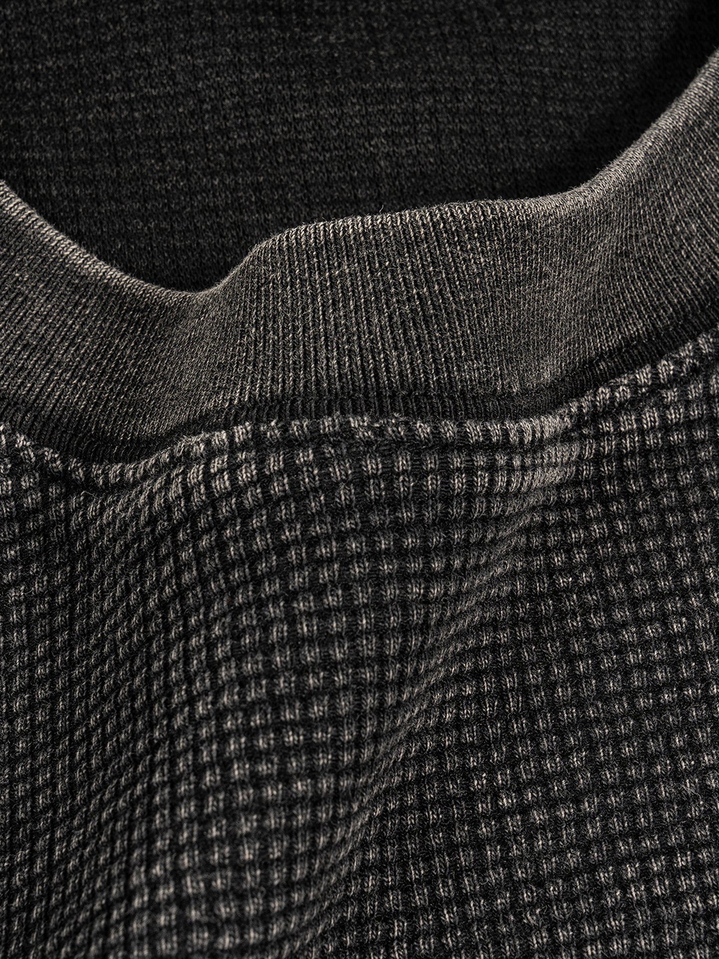 Textured Waffle Washed T-Shirt