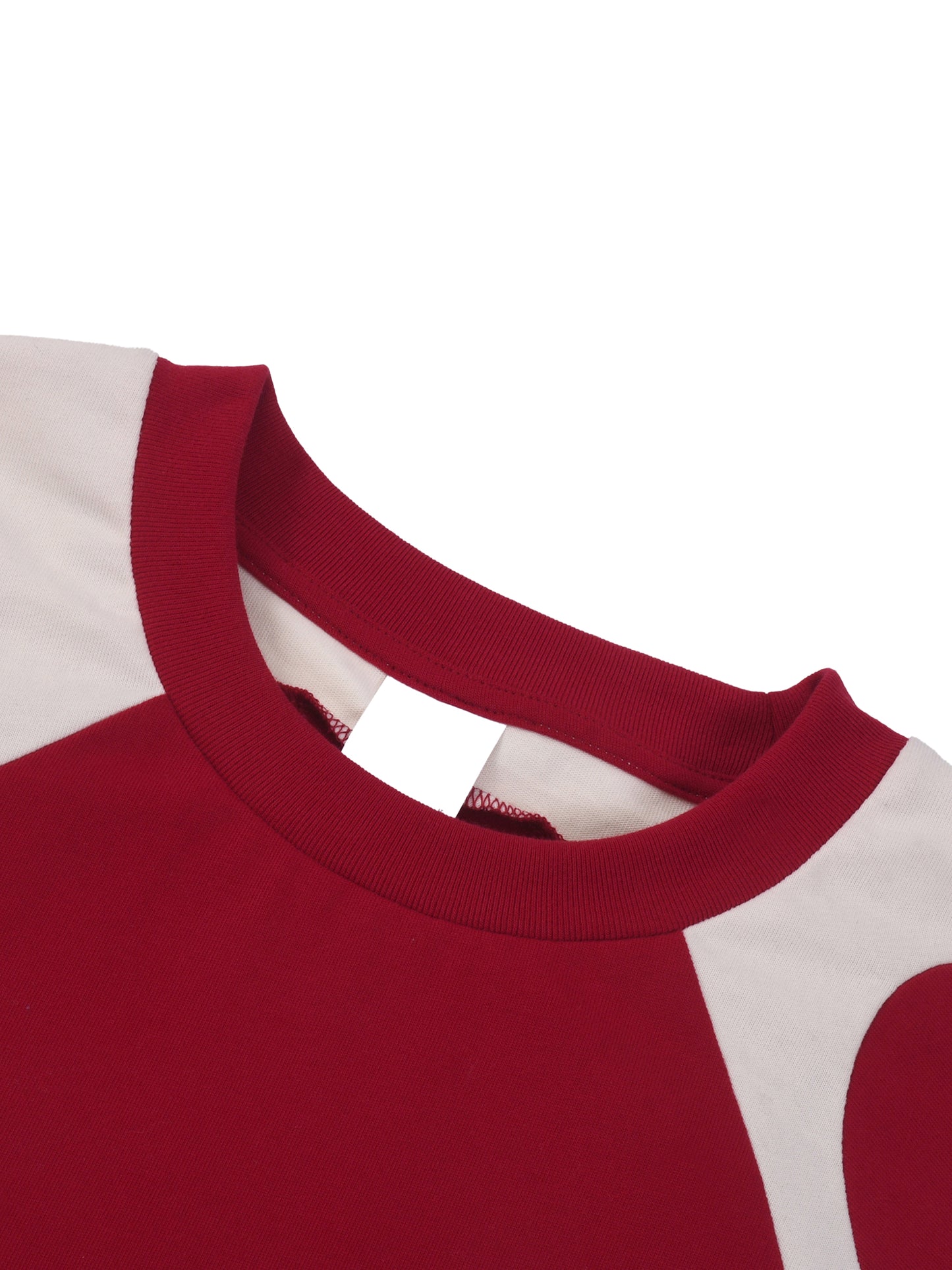 Classic Contrast Panel Cotton T-Shirt