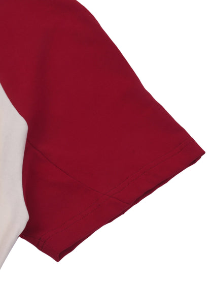 Classic Contrast Panel Cotton T-Shirt