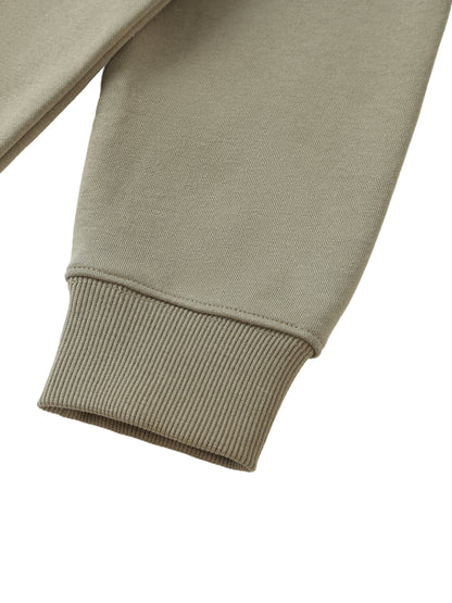 Classic Drop-Shoulder Zip Up Hoodie