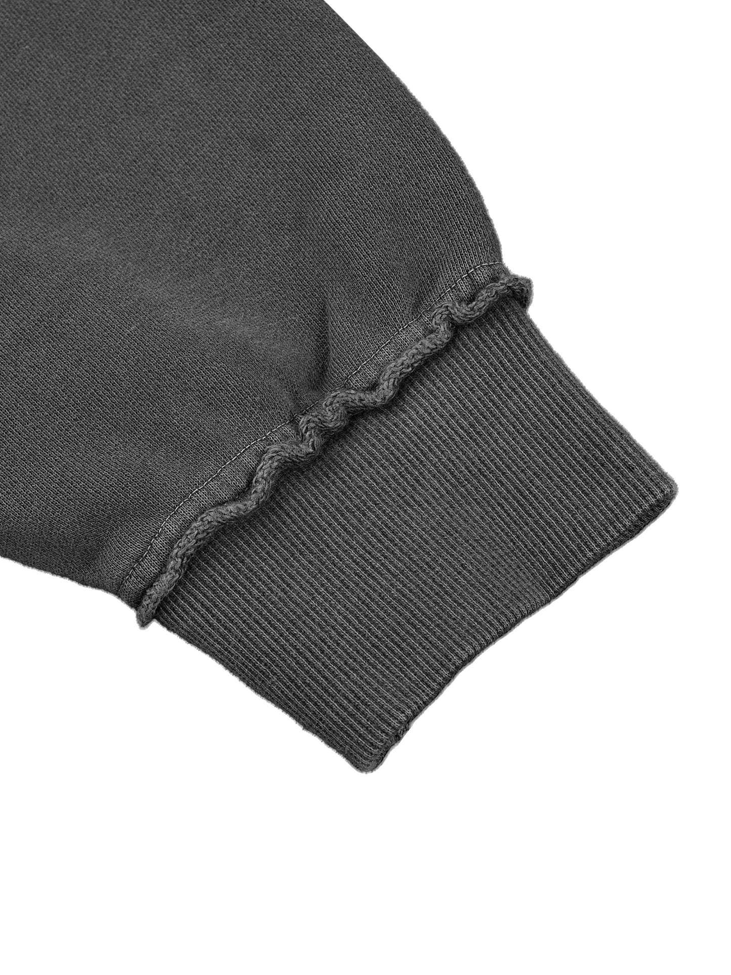 Classic Raw Edge Double Layered Hoodie