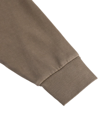 Classic Snow Washed Tape Raw Edge Hoodie