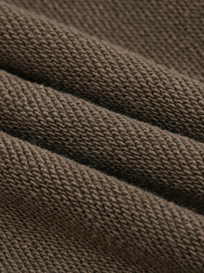 Classic Snow Washed Tape Raw Edge Hoodie