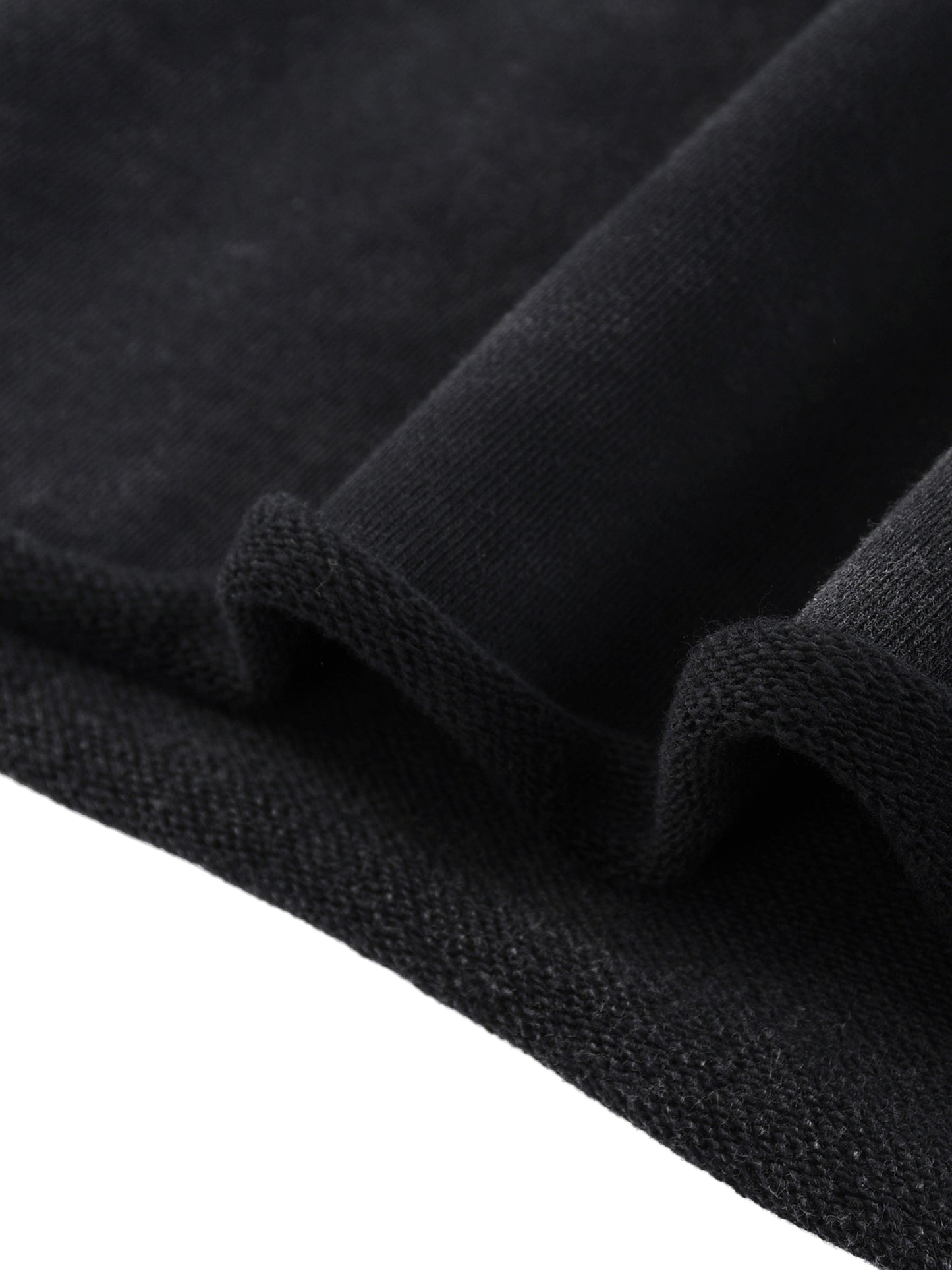 Classic Contrast Raw Hem Sweatshirt