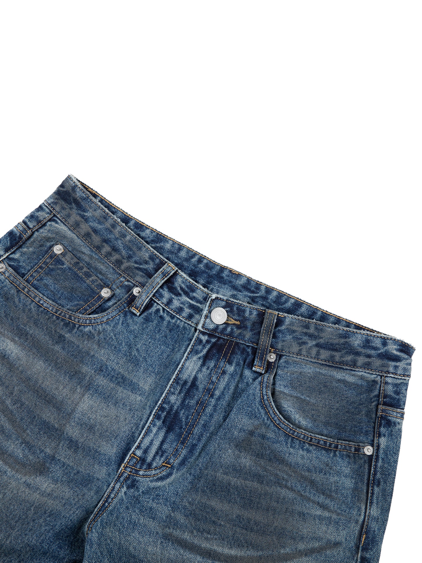 Classic Vintage Wash Baggy Denim Jeans