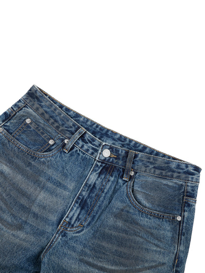Classic Vintage Wash Baggy Denim Jeans