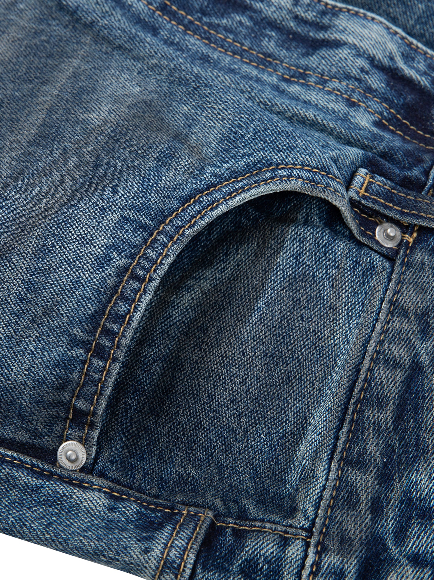 Classic Vintage Wash Baggy Denim Jeans