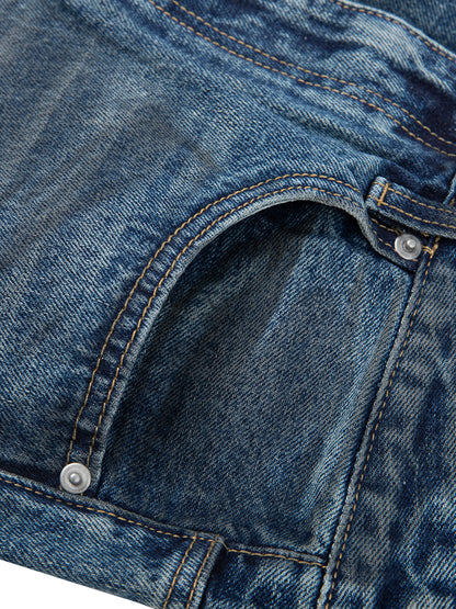 Classic Vintage Wash Baggy Denim Jeans